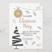 Uitnodiging voor kerstfeestdagen (Voorkant / Achterkant)