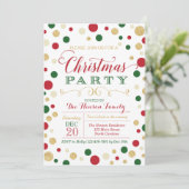 Uitnodiging voor kerstfeestdagen (Staand voorkant)