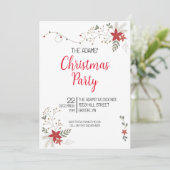Uitnodiging voor kerstfeestdagen (Staand voorkant)
