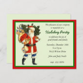 Uitnodiging voor kerstfeestdagen (Voorkant / Achterkant)