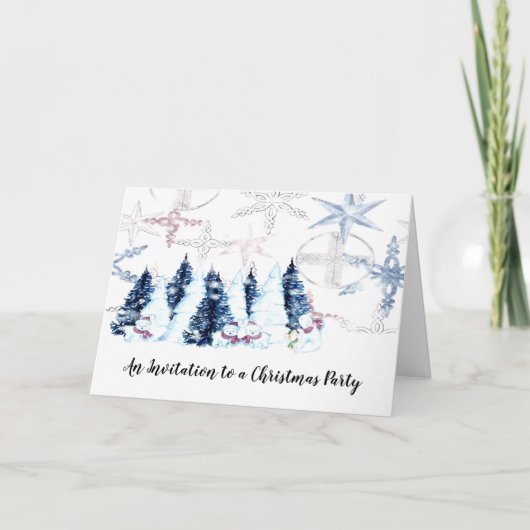 Uitnodiging voor kerstfeestdagen (Voorkant)