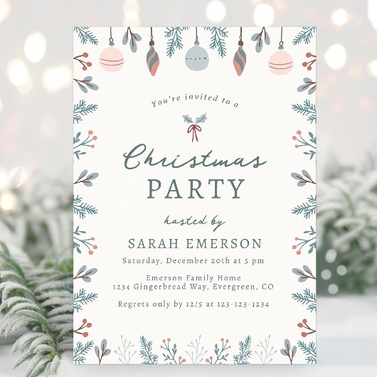 Uitnodiging voor kerstfeestdagen