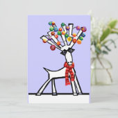 Uitnodiging voor kerstfeestdagen (Staand voorkant)