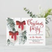 Uitnodiging voor kerstfeestdagen (Staand voorkant)