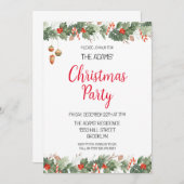 Uitnodiging voor kerstfeestdagen (Voorkant / Achterkant)