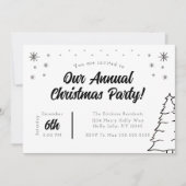 Uitnodiging voor kerstfeestdagen (Voorkant)