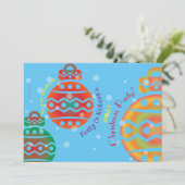 Uitnodiging voor kerstfeestdagen (Staand voorkant)