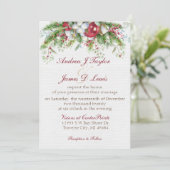 Uitnodiging voor kerstfeestdagen (Staand voorkant)