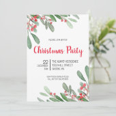 Uitnodiging voor kerstfeestdagen (Staand voorkant)