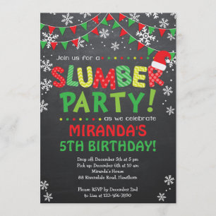 Uitnodiging voor kerstfeestdagen