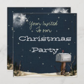 Uitnodiging voor kerstfeestdagen (Voorkant / Achterkant)