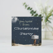 Uitnodiging voor kerstfeestdagen (Staand voorkant)