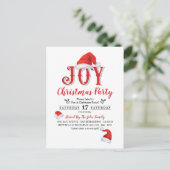 Uitnodiging voor kerstfeestdagen (Staand voorkant)
