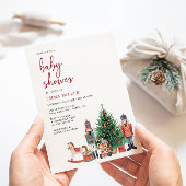 Uitnodiging voor kerstfeestdagen Baby shower