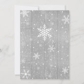 Uitnodiging voor kerstfeestdagen Baby shower (Achterkant)