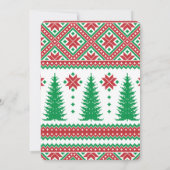 Uitnodiging voor kerstfeestdagen bij Nerdy Reindee (Achterkant)