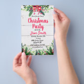 Uitnodiging voor kerstfeestdagen flyer (Hand)