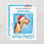 Uitnodiging voor kerstfeestdagen in Airedale (Voorkant / Achterkant)