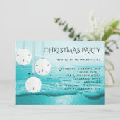 Uitnodiging voor kerstfeestdagen in Blue Beach San (Staand voorkant)