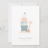 Uitnodiging voor kerstfeestdagen in de kust (Voorkant)