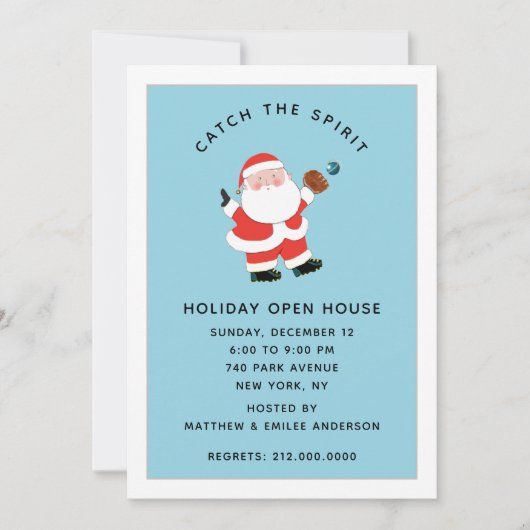 Uitnodiging voor kerstfeestdagen in de sport (Voorkant)