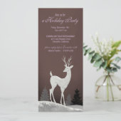 Uitnodiging voor kerstfeestdagen in de winter (pru (Staand voorkant)