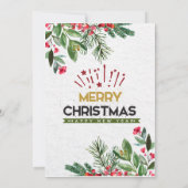 Uitnodiging voor kerstfeestdagen in Griekenland (Achterkant)