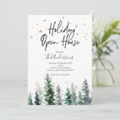 Uitnodiging voor kerstfeestdagen in het Open House (Staand voorkant)