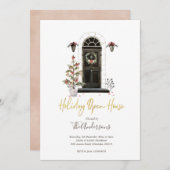 Uitnodiging voor kerstfeestdagen in het Open House (Voorkant / Achterkant)