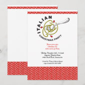 Uitnodiging voor kerstfeestdagen in Italië (Voorkant / Achterkant)