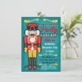 Uitnodiging voor kerstfeestdagen in Nutcracker Hol (Staand voorkant)