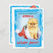 Uitnodiging voor kerstfeestdagen in Pommeren (Voorkant / Achterkant)