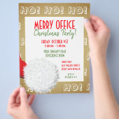 Uitnodiging voor kerstfeestdagen | Kerstman Flyer (Hand)