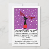 Uitnodiging voor kerstfeestdagen met rendieren (Voorkant)