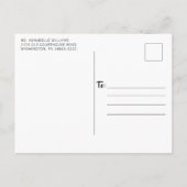 Uitnodiging voor kerstfeestdagen met trouwe kaken (Achterkant)