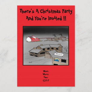 Uitnodiging voor kerstfeestdagen: Naughty of Nice