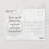 Uitnodiging voor kerstfeestdagen voor kerstfeestda (Achterkant)