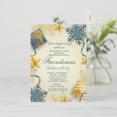 Uitnodiging voor kerstfeestelijke feestdagen (Staand voorkant)