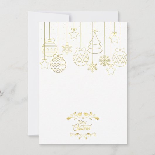 Uitnodiging voor kerstfeestelijke feestdagen (Achterkant)