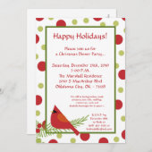 Uitnodiging voor kerstfeestelijke viering van Red (Voorkant / Achterkant)