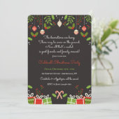 Uitnodiging voor kerstfeestvieren (Staand voorkant)