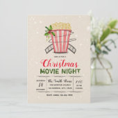 Uitnodiging voor kerstfilm (Staand voorkant)