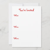 Uitnodiging voor kerstkoekjes (Achterkant)