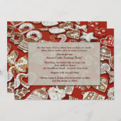 Uitnodiging voor kerstkoekjesuitwisseling (Voorkant / Achterkant)