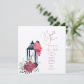 Uitnodiging voor kerstlantaarn (Staand voorkant)