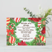 Uitnodiging voor kerstmis (Staand voorkant)