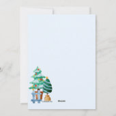 Uitnodiging voor kerstmis (Achterkant)