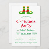 Uitnodiging voor Kerstmis (Voorkant / Achterkant)