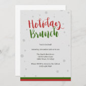 Uitnodiging voor kerstmis Brunch (Voorkant / Achterkant)