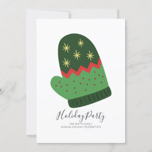 Uitnodiging voor kerstmis-mittenfeest